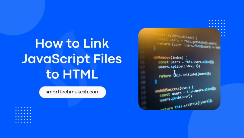 link javascript files to html