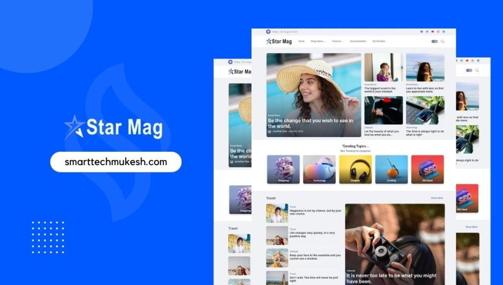 star mag blogger template